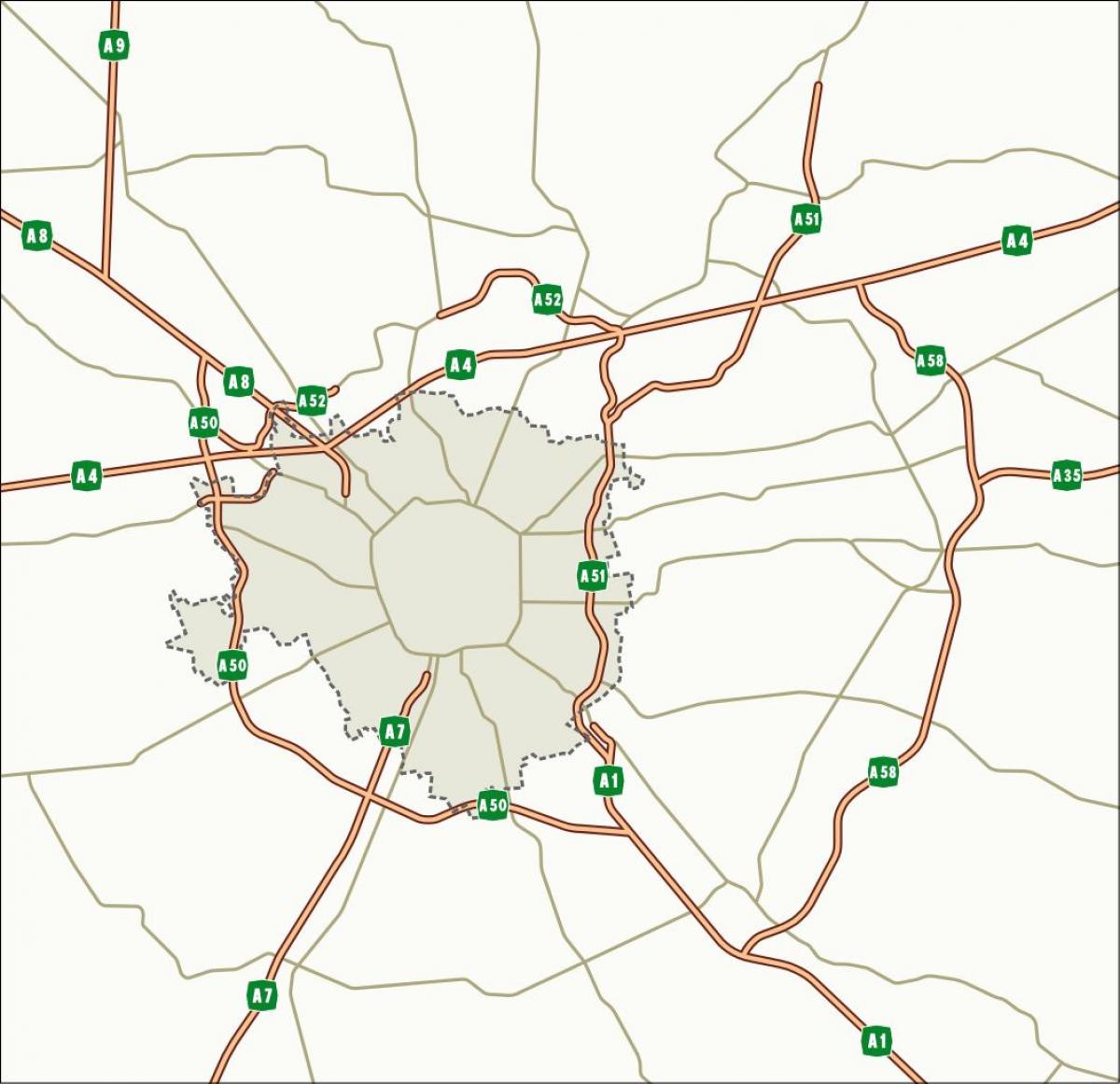 Milan roads map